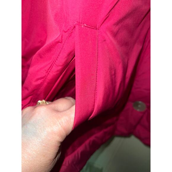 Torrid Jacket Women's 2X Puffer Coat Lightweight Packable Poly Down Pink Red NEW - Picture 9 of 12